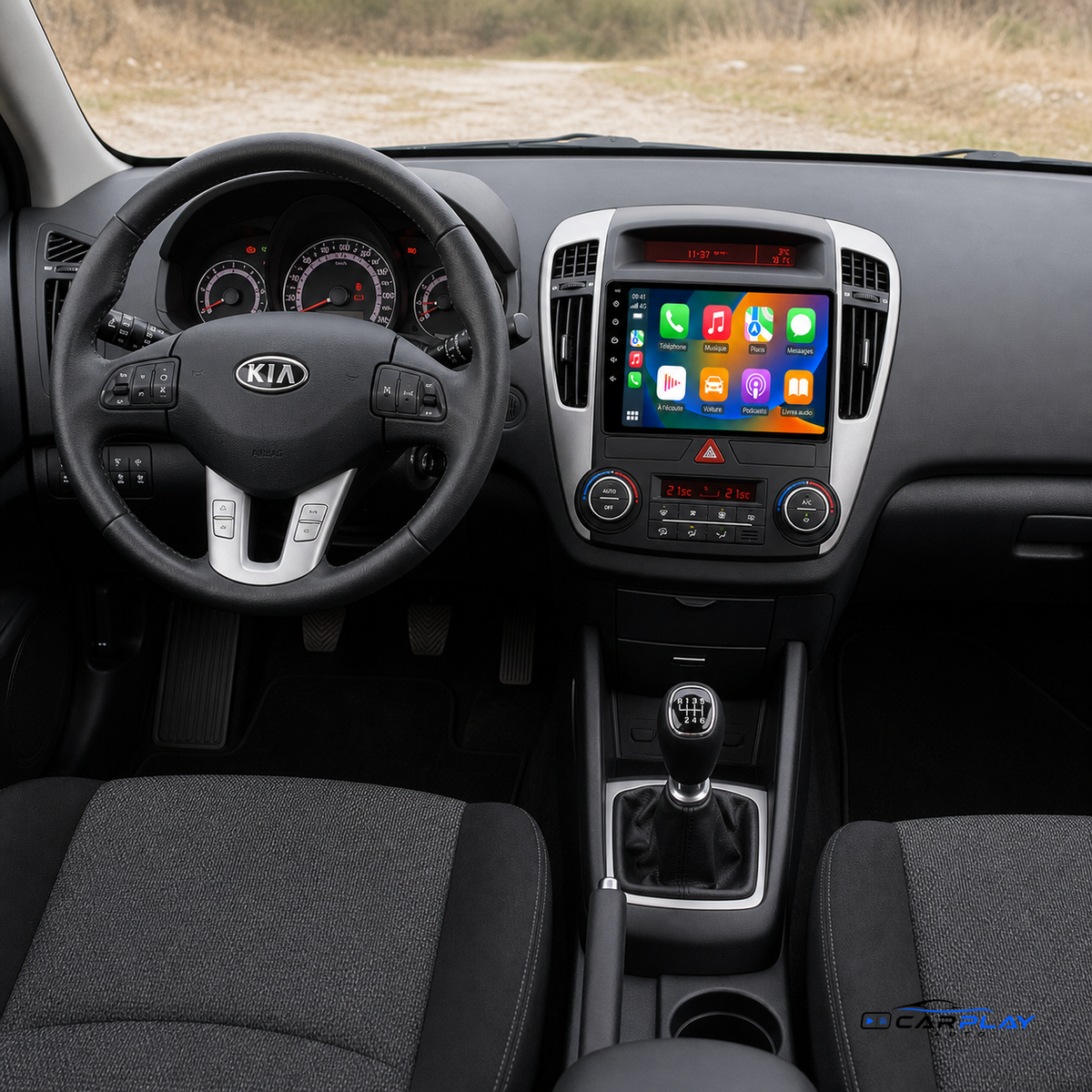 Écran CarPlay compatible avec Kia Ceed [2010-2012] Type B