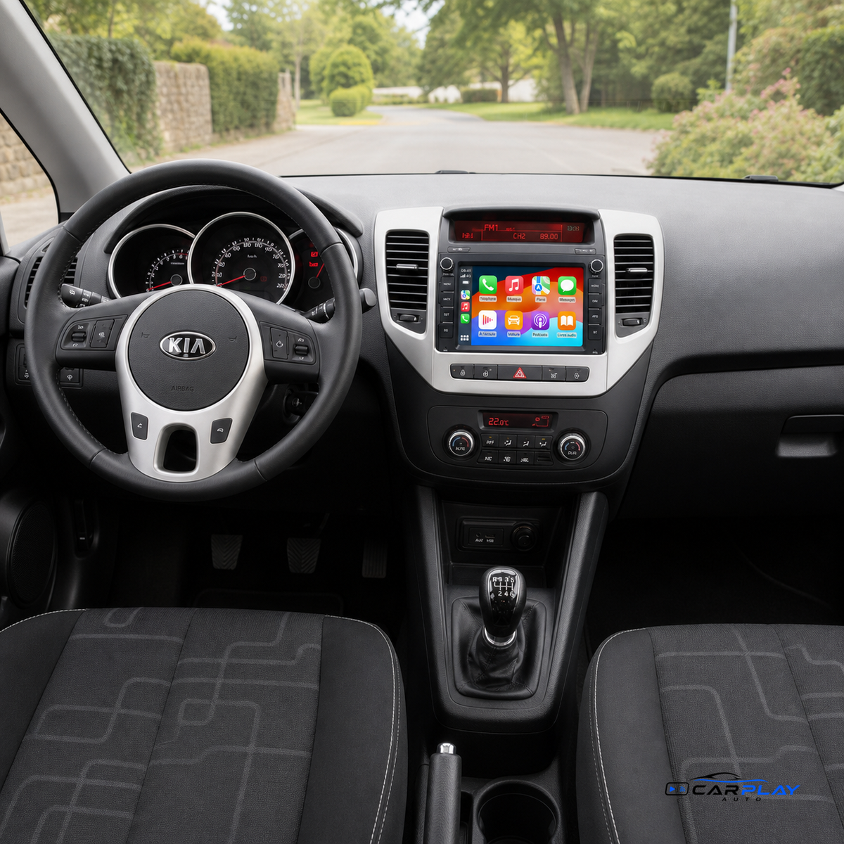 Écran CarPlay compatible avec Kia Venga [2010-2016]