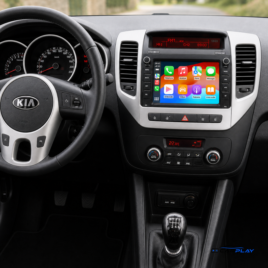 Écran CarPlay compatible avec Kia Venga [2010-2016]