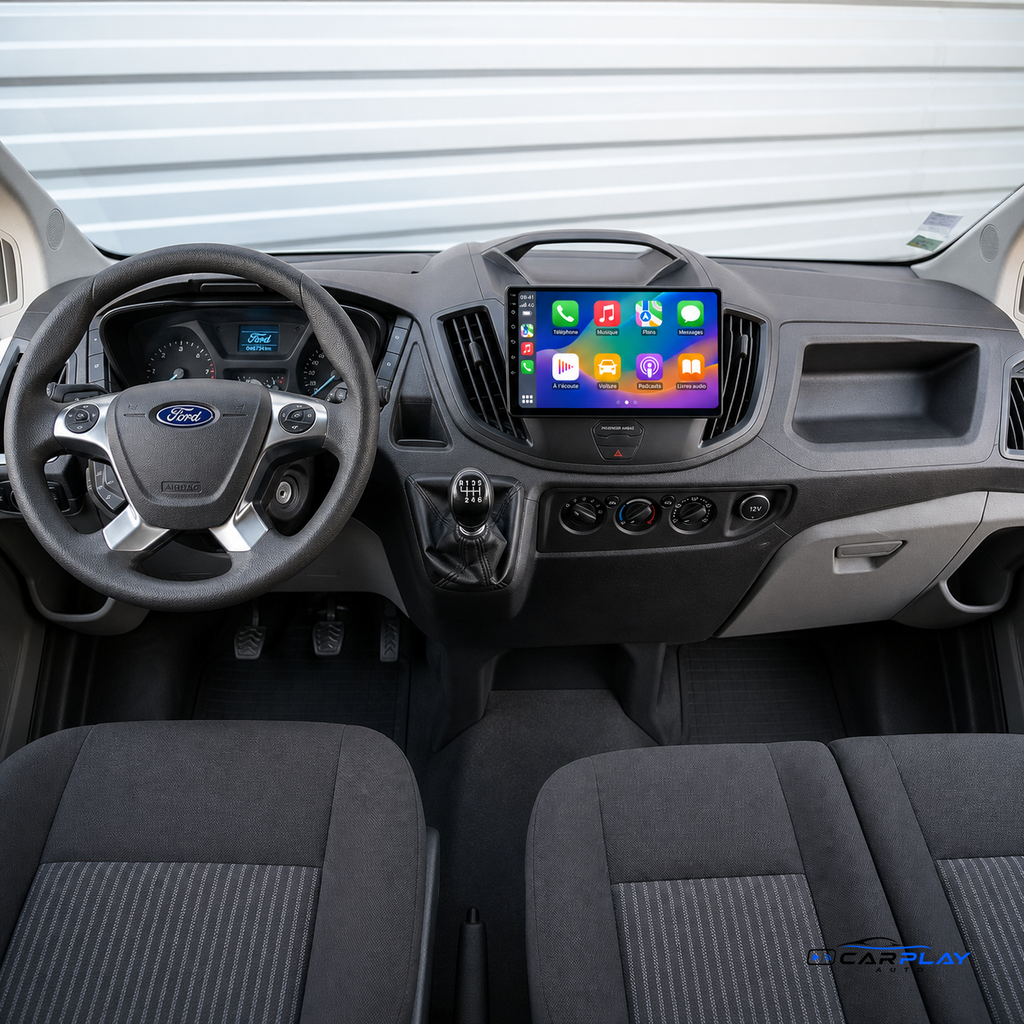 Écran CarPlay compatible avec Ford Transit [2012-2021] Sans roulette