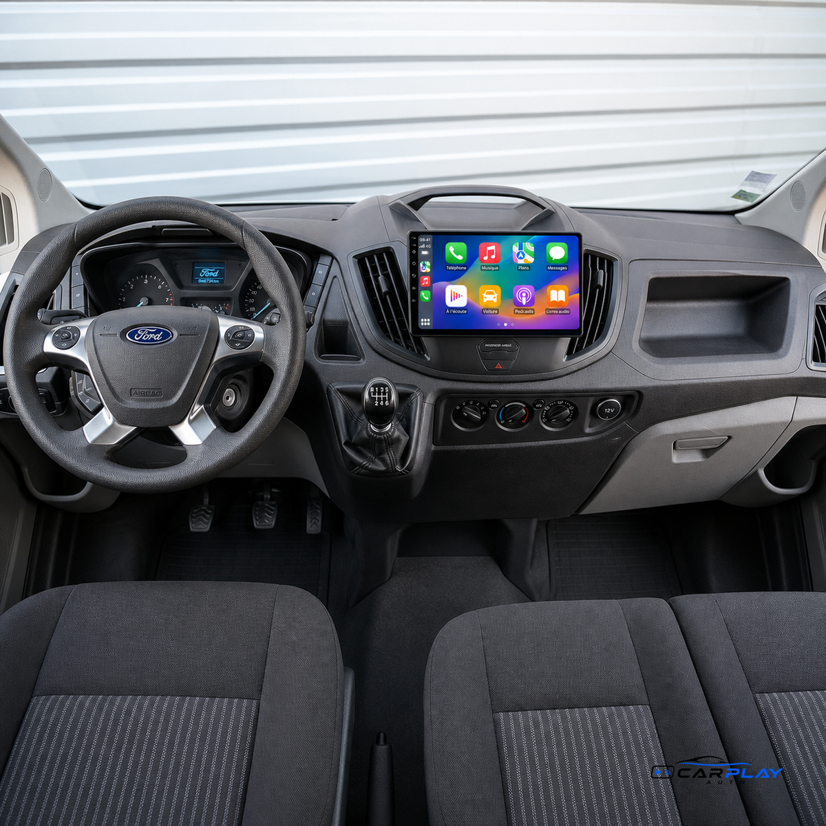 Écran CarPlay compatible avec Ford Transit [2012-2021] Sans roulette
