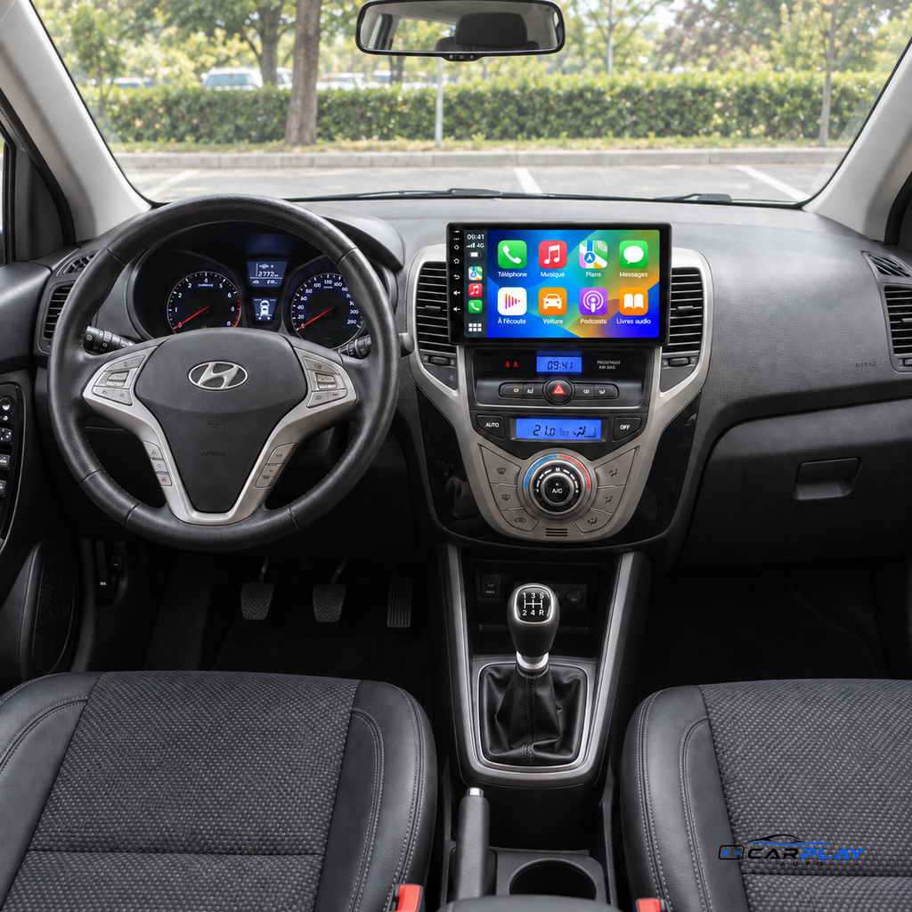 CarPlay screen compatible with Hyundai iX20 [2010-2023] - Automatic air conditioning