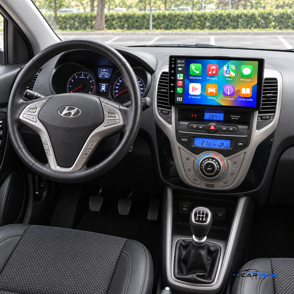 CarPlay screen compatible with Hyundai iX20 [2010-2023] - Automatic air conditioning