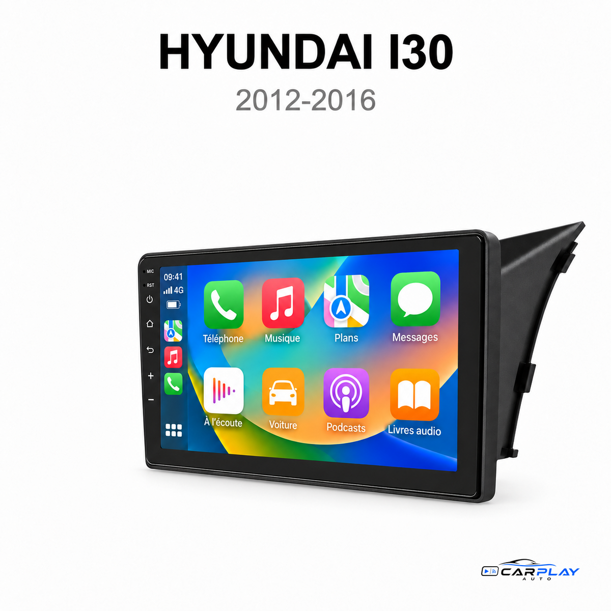 CarPlay screen compatible with Hyundai i30  [2012-2016]