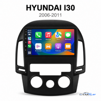 CarPlay screen compatible with Hyundai i30 [2006-2011] - Manual A/C
