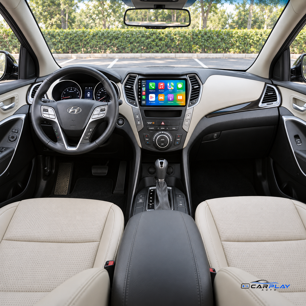 CarPlay screen compatible with Hyundai Santa Fe [2013-2017]