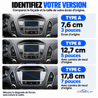 CarPlay screen compatible with Hyundai IX35 | TUCSON [2009-2015] - Type B