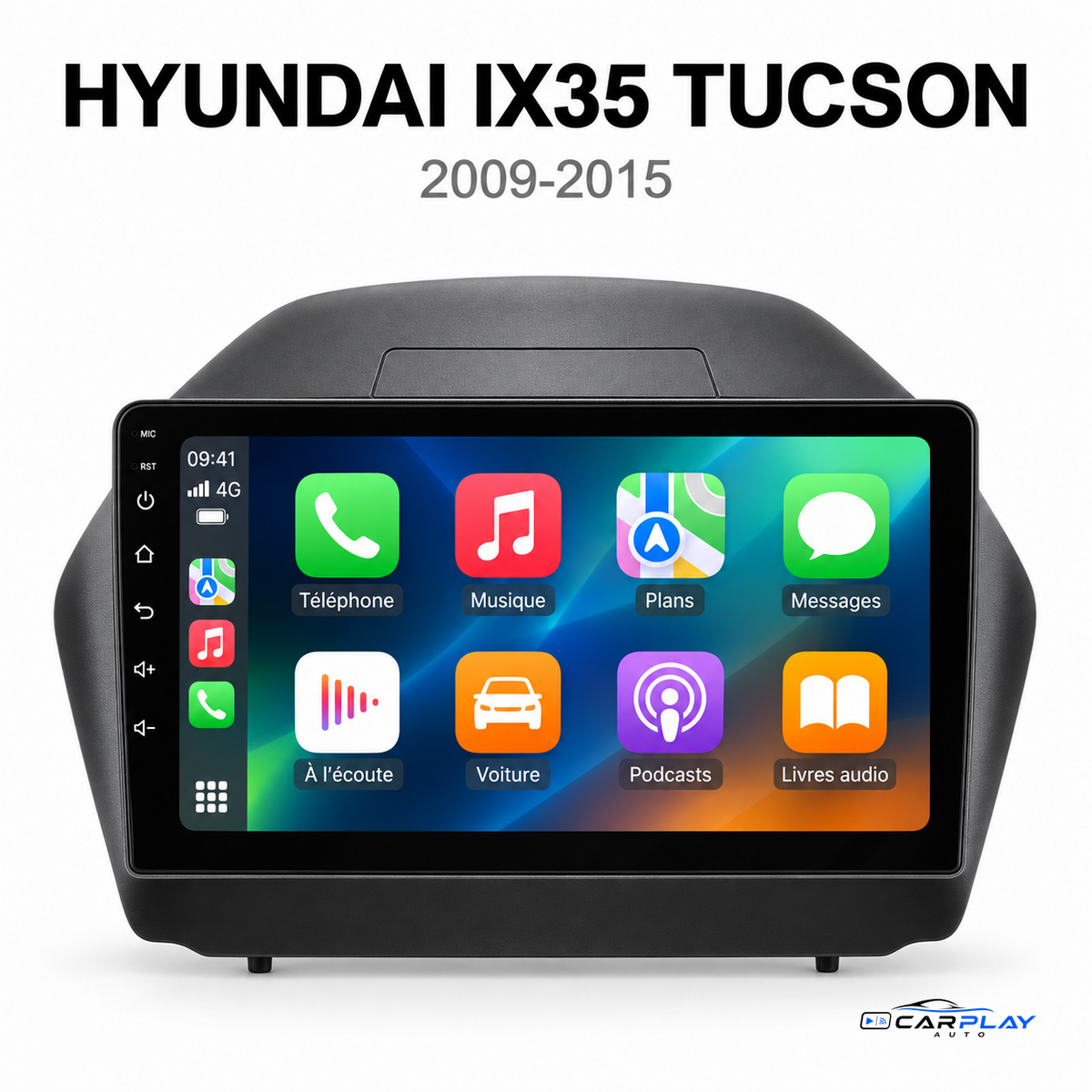 CarPlay screen compatible with Hyundai IX35 | TUCSON [2009-2015] - Type B