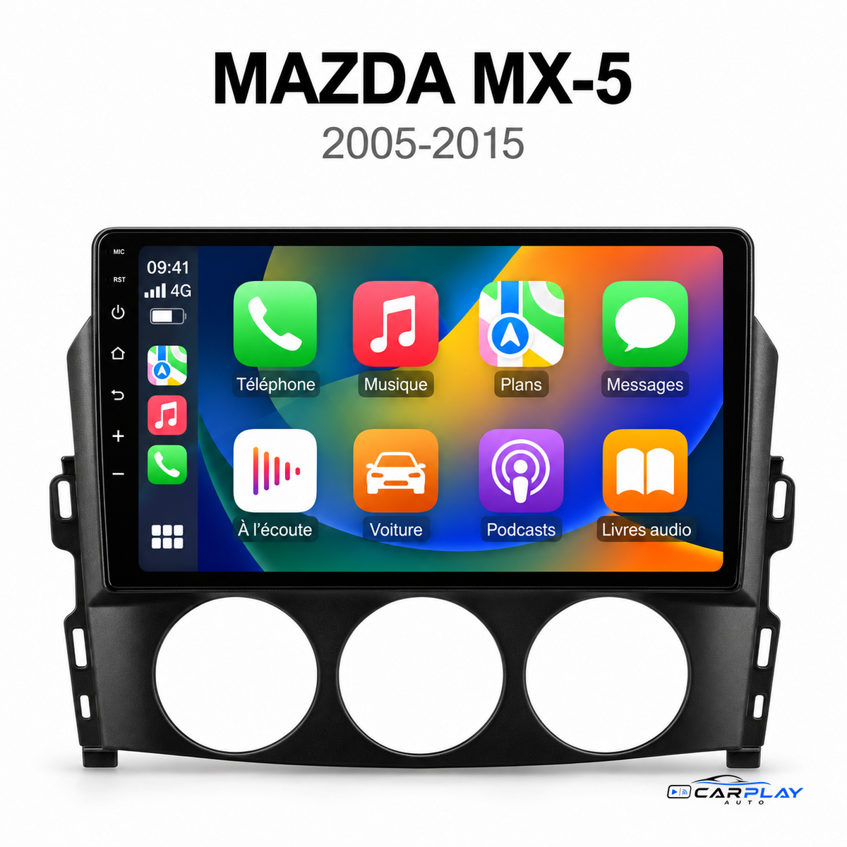 CarPlay screen compatible with Mazda MX-5 [2005-2015]