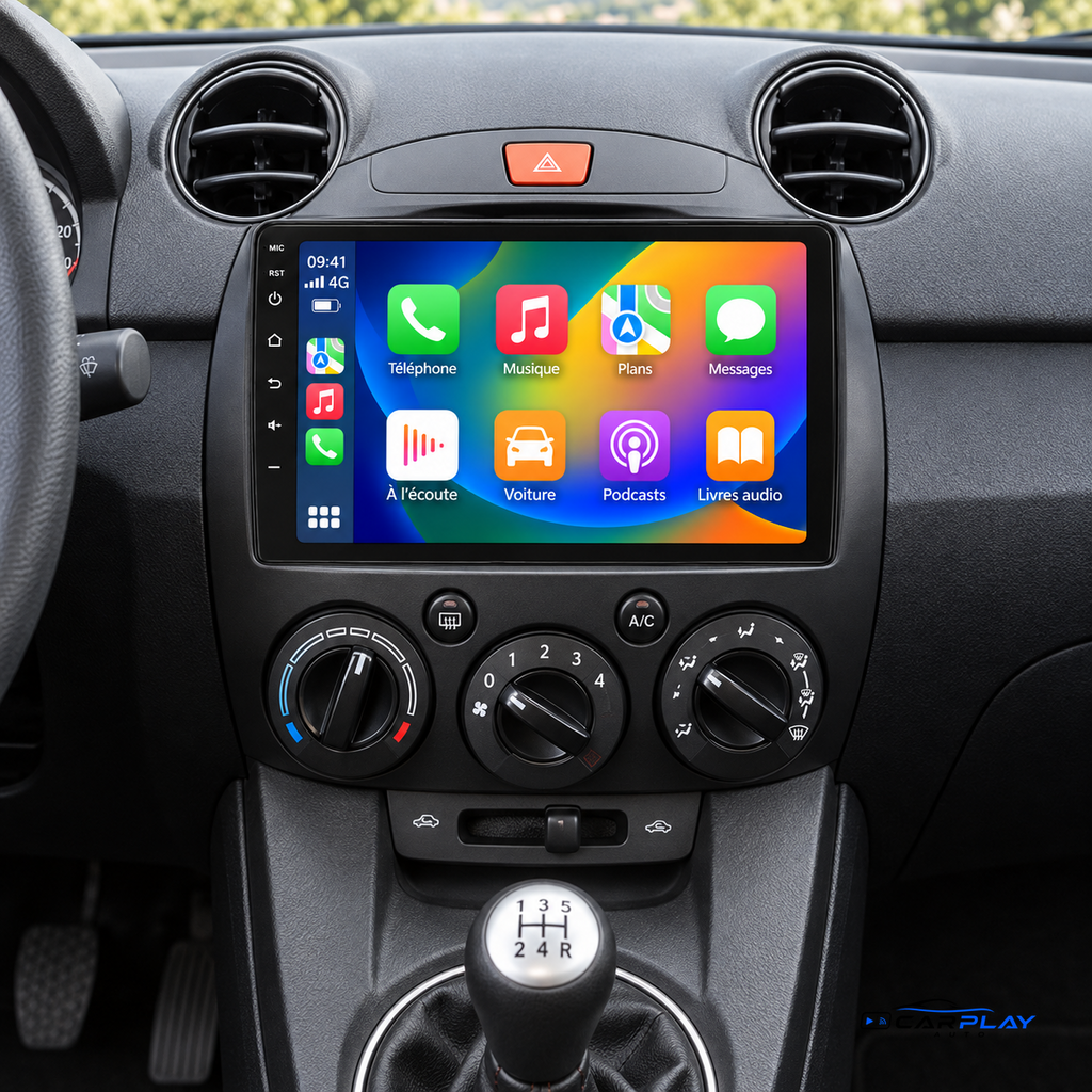 CarPlay screen compatible with Mazda 2 [2007-2014]