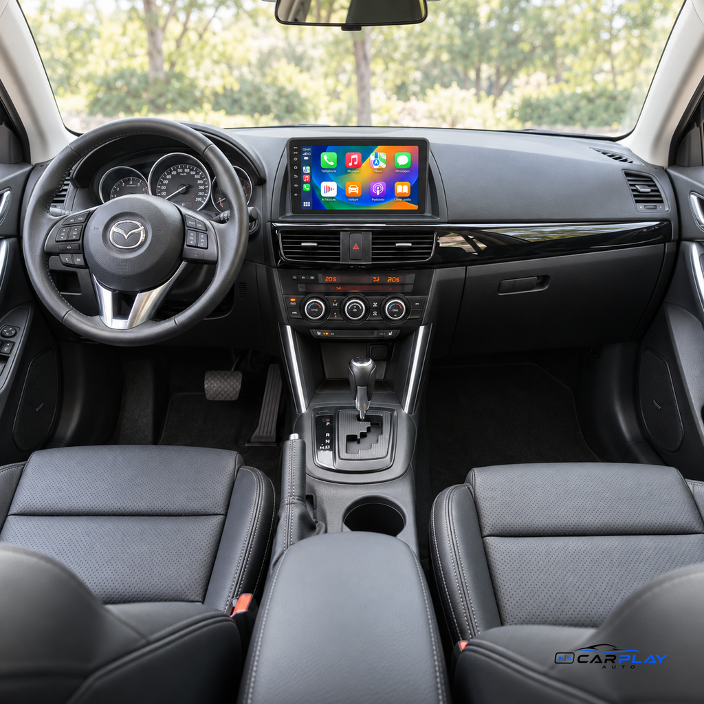 CarPlay screen compatible with Mazda CX-5 [2012-2015] - Type B (original GPS, side buttons)
