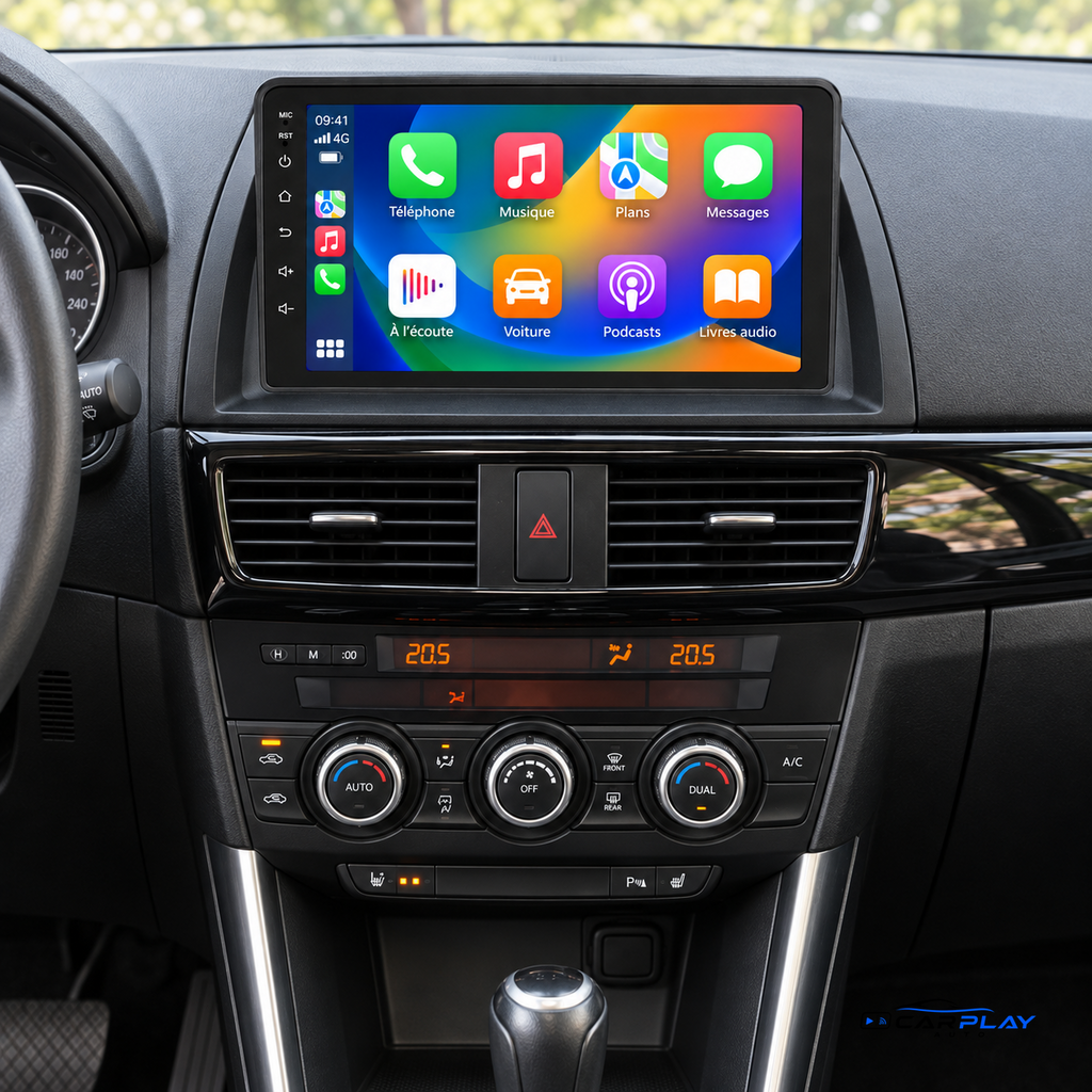 CarPlay screen compatible with Mazda CX-5 [2012-2015] - Type B (original GPS, side buttons)