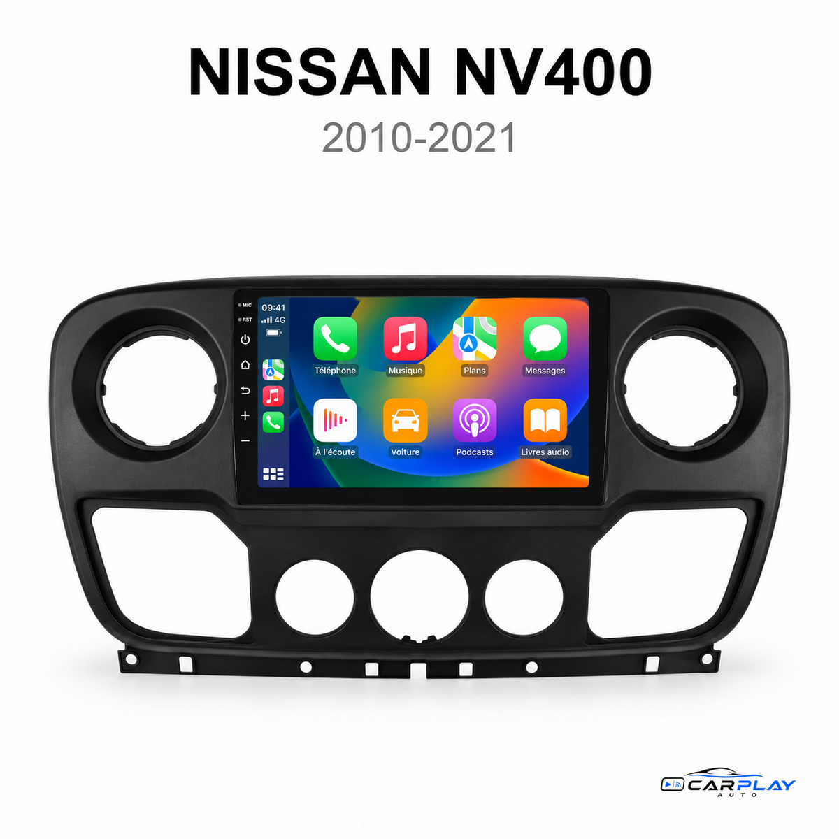 CarPlay screen compatible with Nissan NV400 [2010-2021]