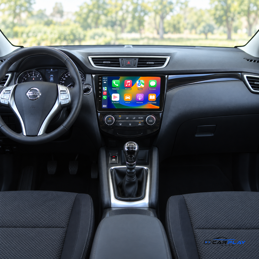 CarPlay screen compatible with Nissan Qashqai [2013-2017] - Standard audio - Without original camera