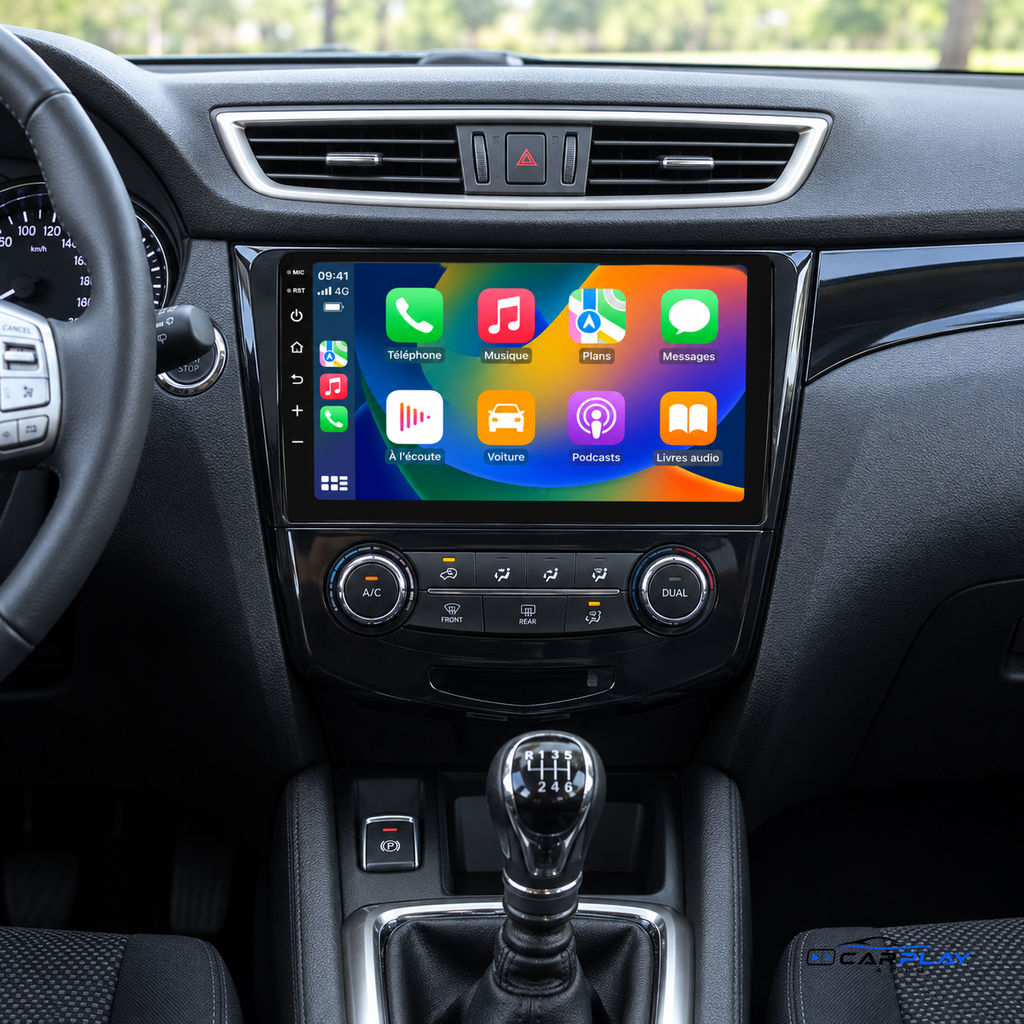 CarPlay screen compatible with Nissan Qashqai [2013-2017] - Standard audio - Without original camera