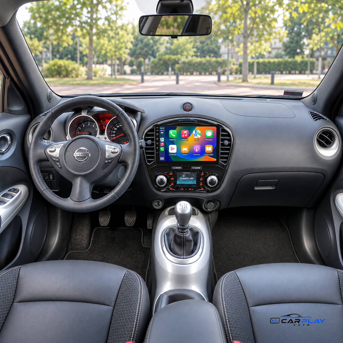 CarPlay screen compatible with Nissan Juke [2010-2014] - Without original GPS