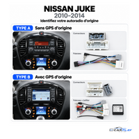 CarPlay screen compatible with Nissan Juke [2010-2014] - Without original GPS