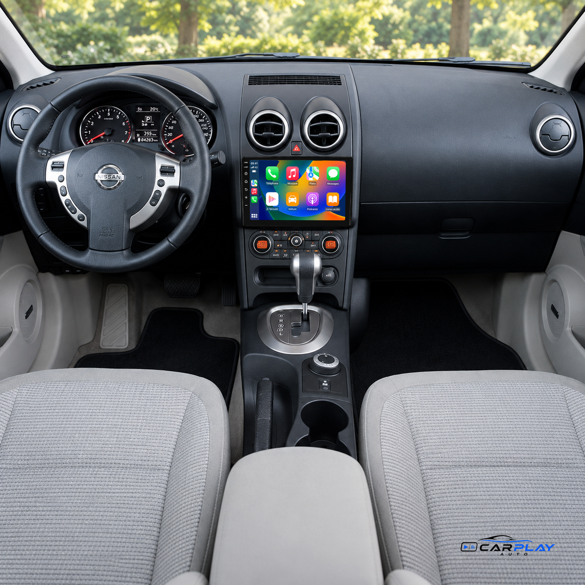 CarPlay screen compatible with Nissan Qashqai [2006-2013] without original GPS
