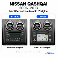 CarPlay screen compatible with Nissan Qashqai [2006-2013] with original GPS