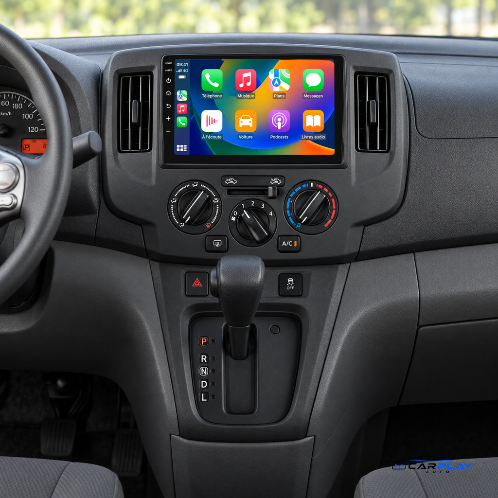CarPlay screen compatible with Nissan NV200 [2009-2016] - Black
