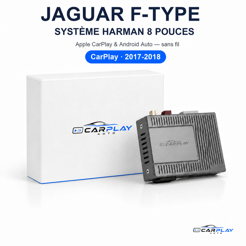 Boîtier CarPlay compatible avec Jaguar F-Type [2017-2018] - Système Harman 8 pouces