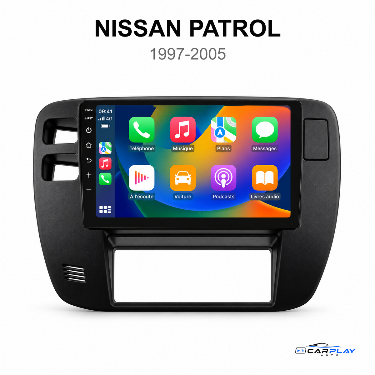 CarPlay screen compatible with Nissan Patrol [1997-2005]