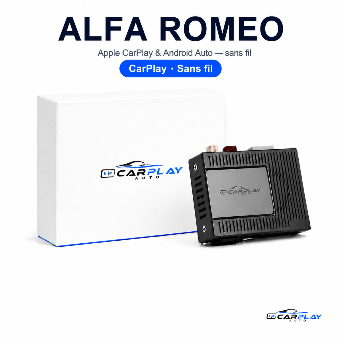 Boîtier CarPlay compatible avec Alfa Romeo - Apple CarPlay & Android Auto sans fil