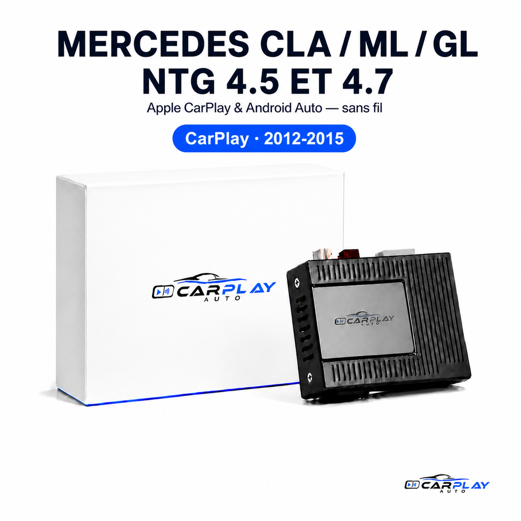 Boîtier CarPlay compatible avec Mercedes CLA / ML / GL | NTG 4.5 et 4.7 [2012-2015]