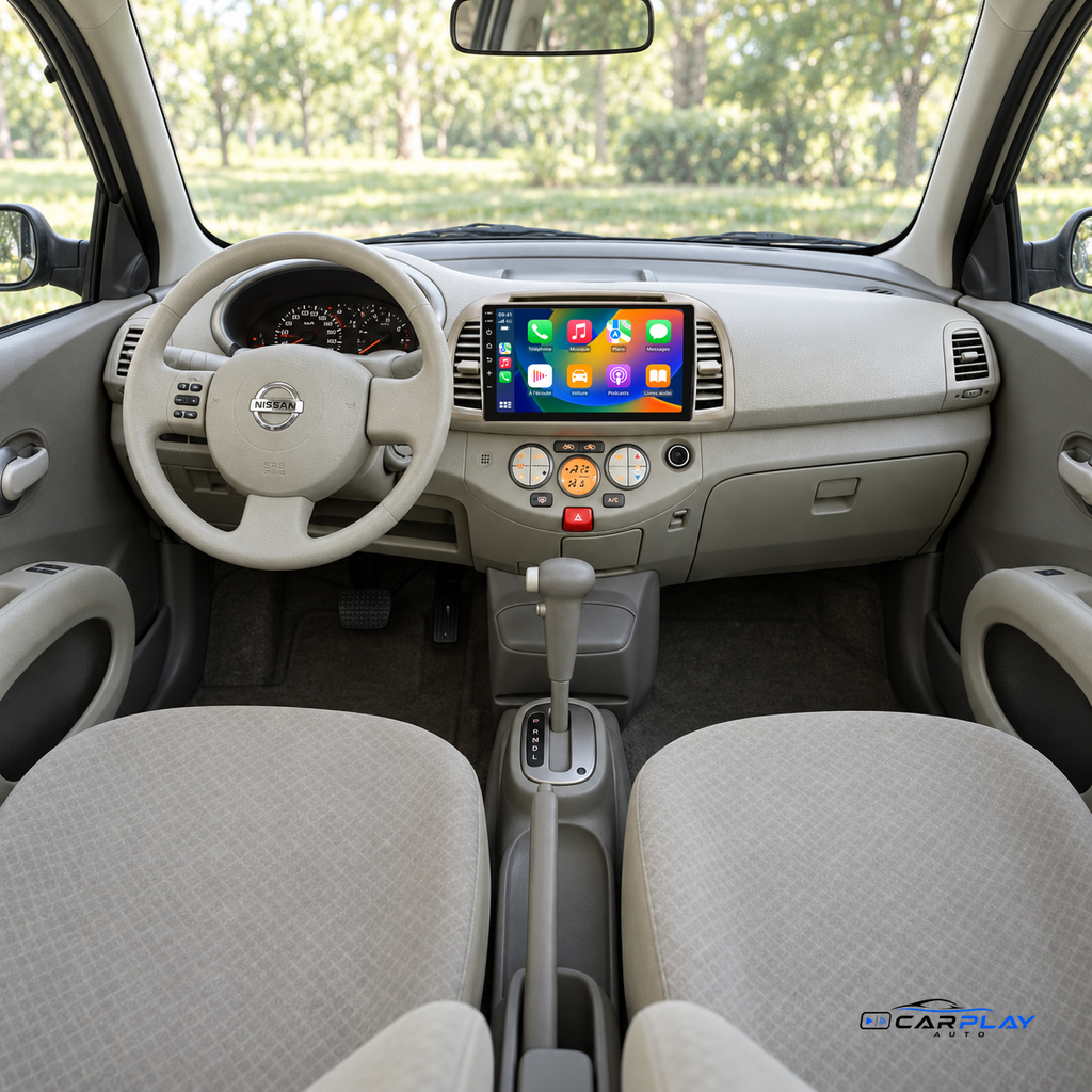 Schermo CarPlay compatibile con Nissan Micra [2002-2010]