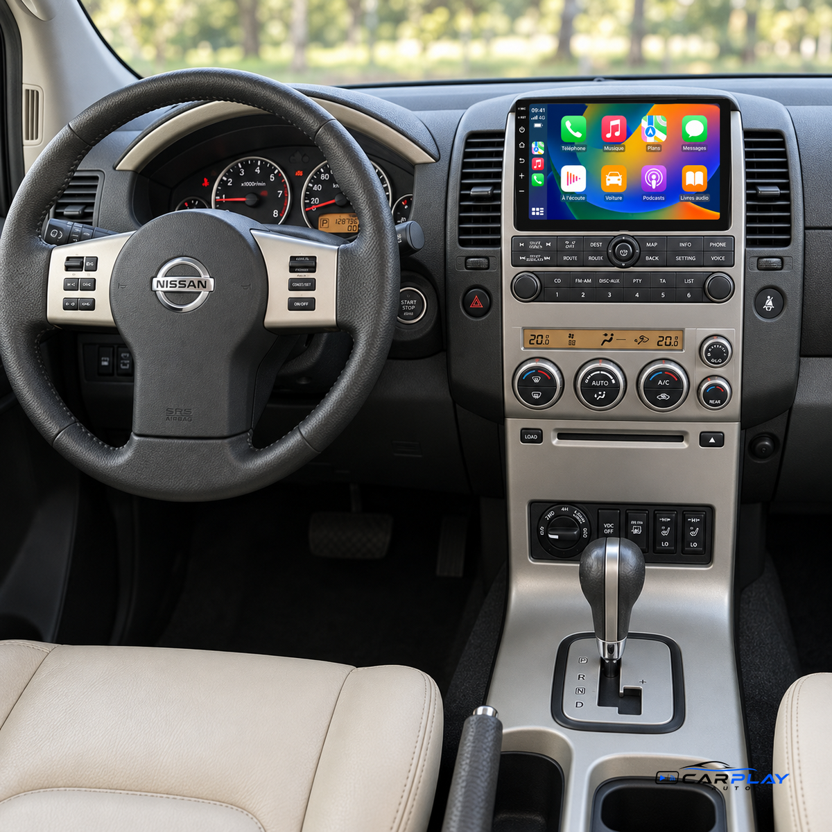 Schermo CarPlay compatibile con Nissan Pathfinder R51 [2004-2014]