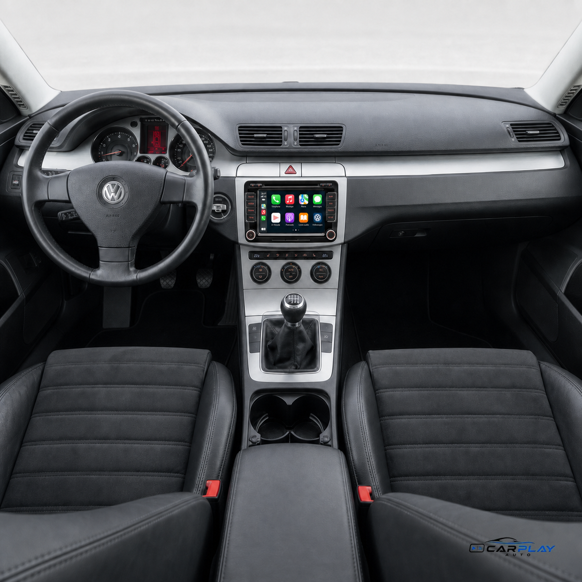 Écran CarPlay compatible avec Volkswagen Passat 6 [2005-2010]