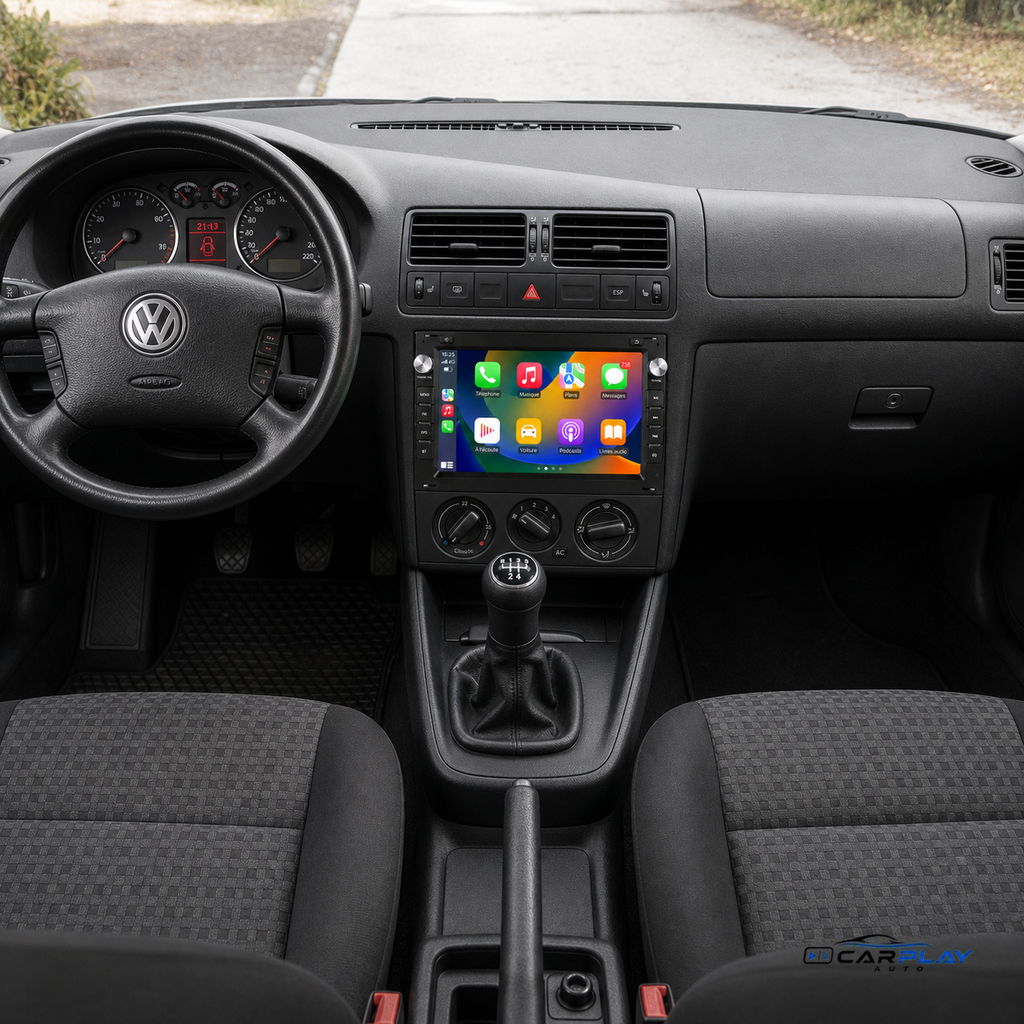 Écran CarPlay compatible avec Volkswagen Golf 4 [1998-2004] - Style d'origine