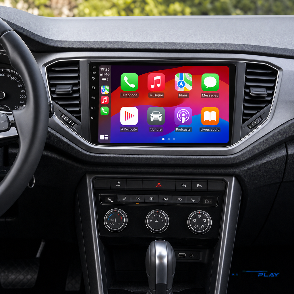 Écran CarPlay compatible avec Volkswagen T-ROC [2018-2021]