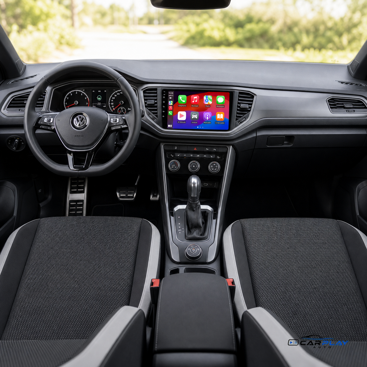 Écran CarPlay compatible avec Volkswagen T-ROC [2018-2021]