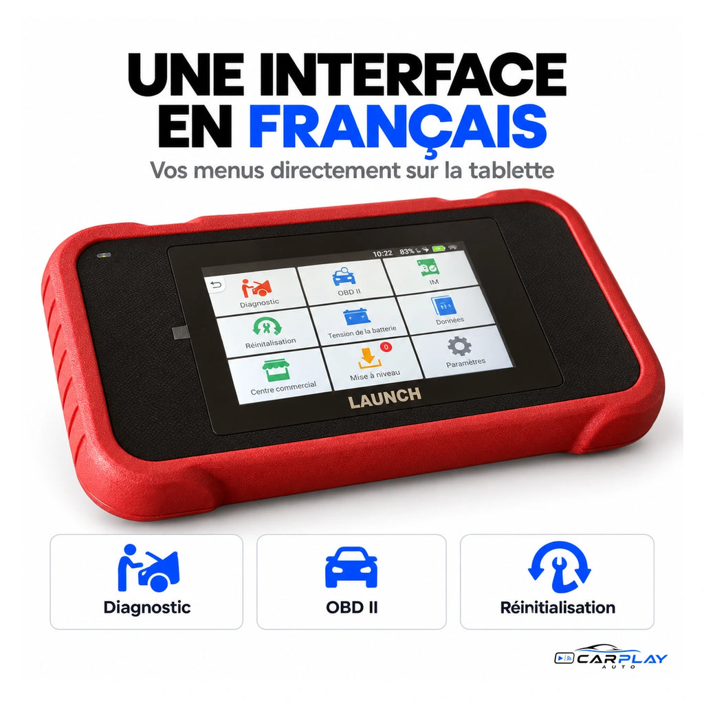 Professional touch-screen diagnostic tablet - Multi-brand car coding