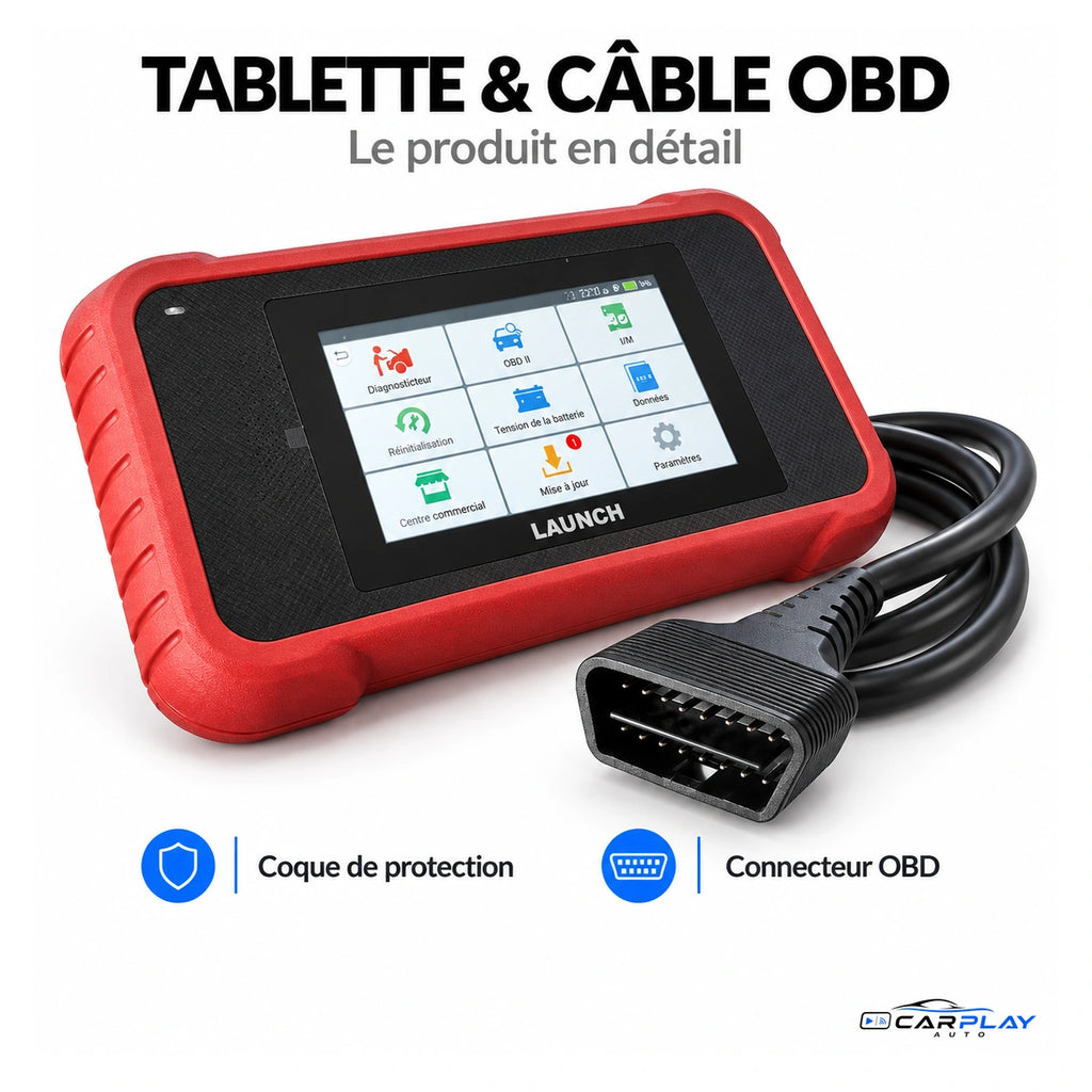 Professional touch-screen diagnostic tablet - Multi-brand car coding