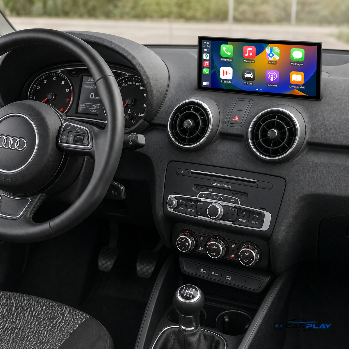 Écran CarPlay compatible avec Audi A1 [2012-2018] HN+