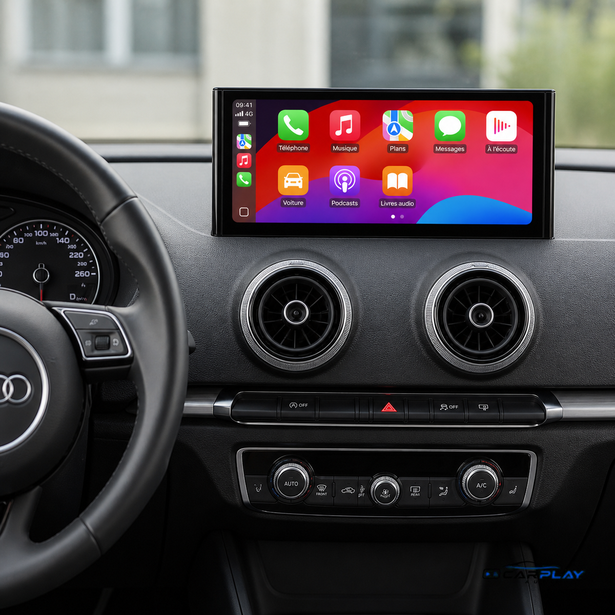 Écran CarPlay compatible avec Audi A3 [2013-2018]