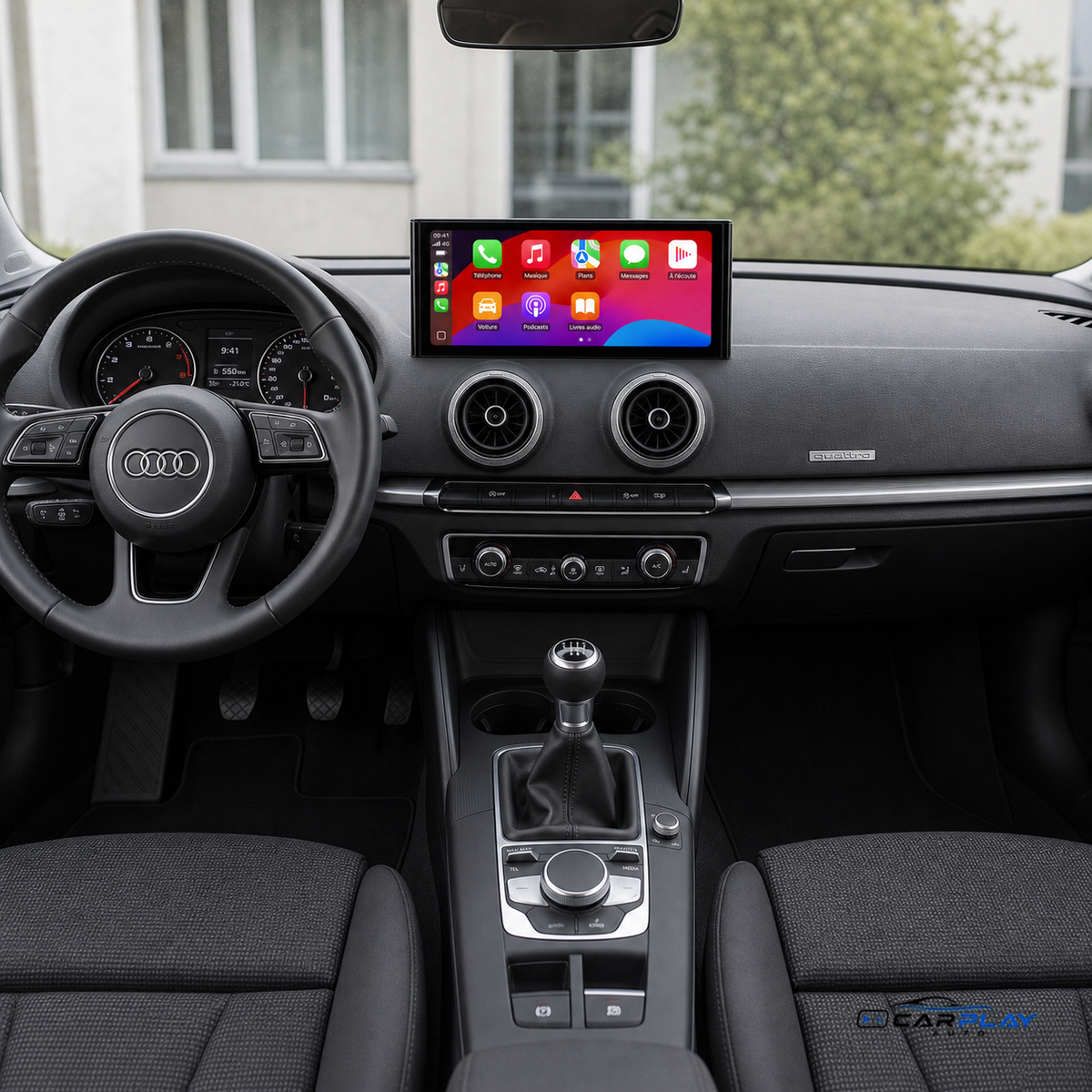 Écran CarPlay compatible avec Audi A3 [2013-2018]