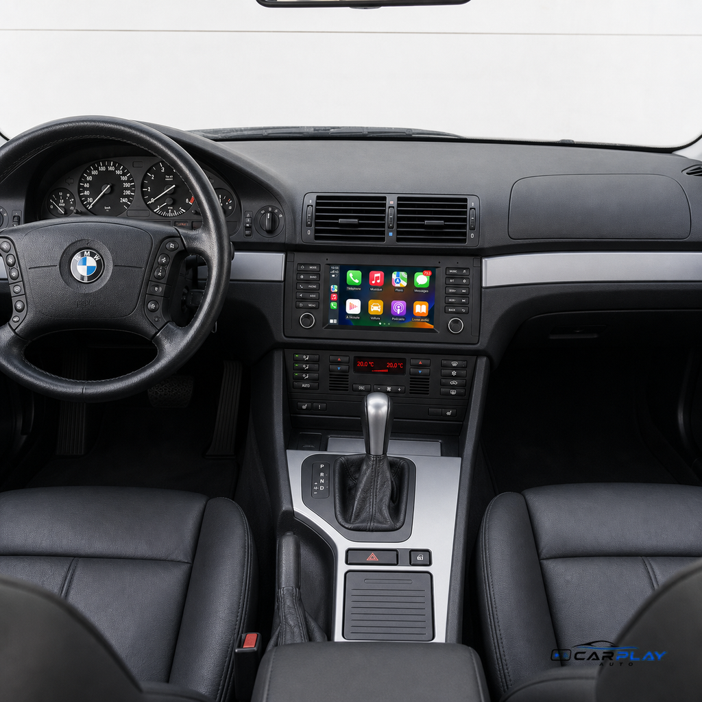Écran CarPlay compatible avec BMW Série 5 E39 / X5 E53 [1995-2003] (style d'origine)