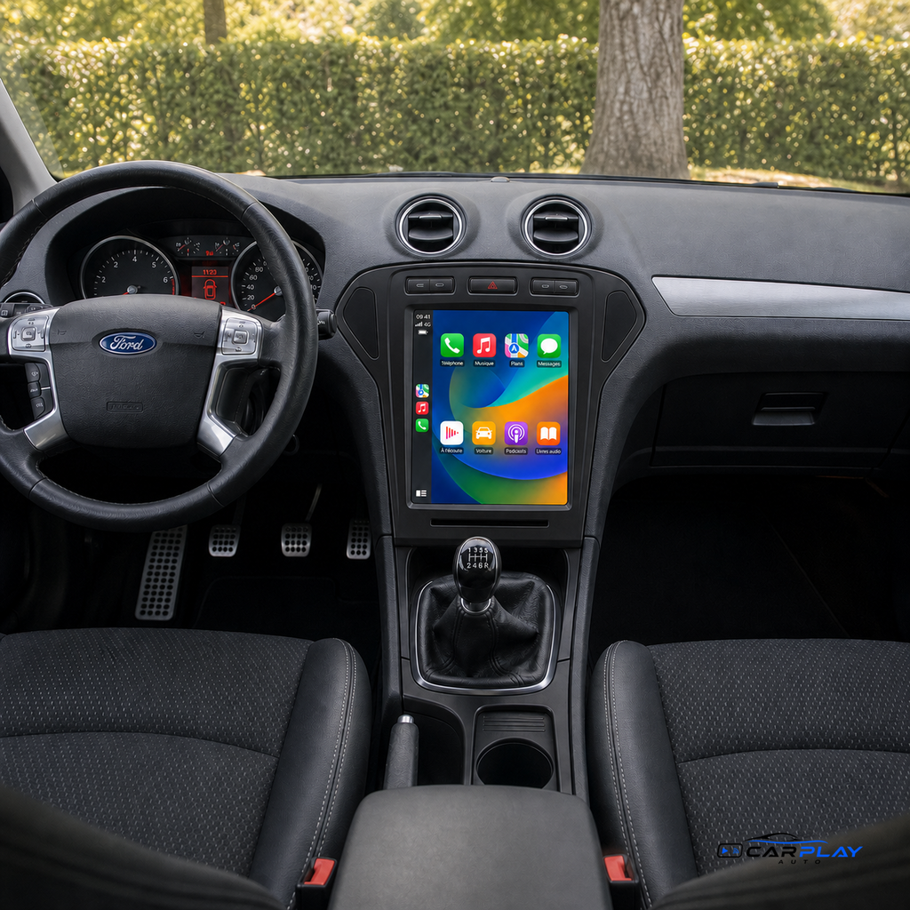 Écran CarPlay compatible avec Ford Mondeo [2010-2014] - Boutons en haut - Grand Écran