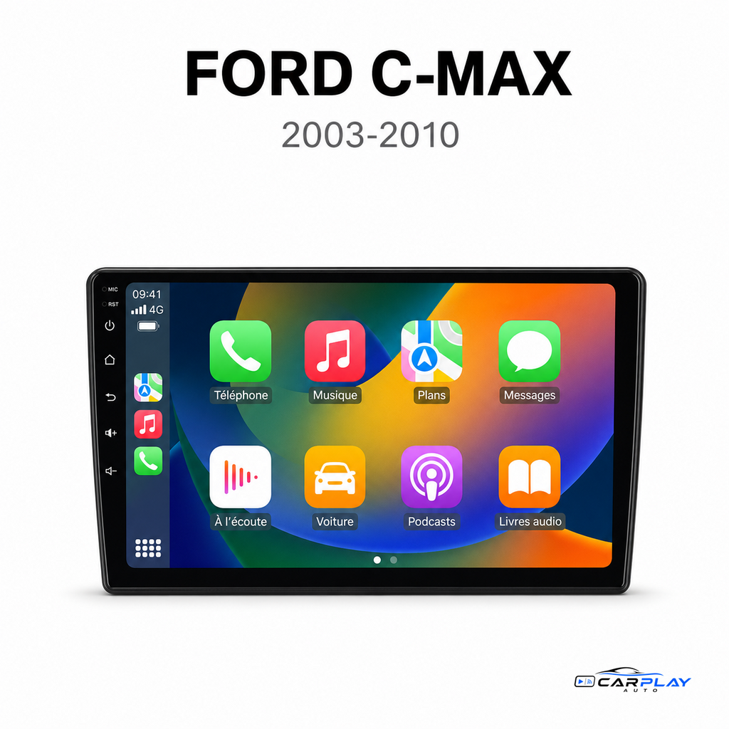 Écran CarPlay compatible avec Ford C-MAX [2003-2010]