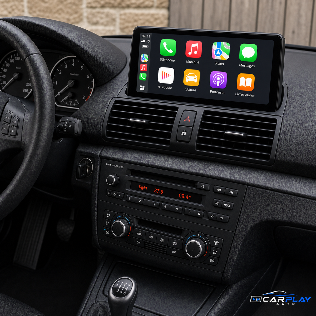 Écran CarPlay compatible avec BMW Série 1 [2004-2013] Type C - Écran d'origine [CCC 10pin]