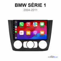 Écran CarPlay compatible avec BMW Série 1 [2004-2011] - Climatisation manuelle