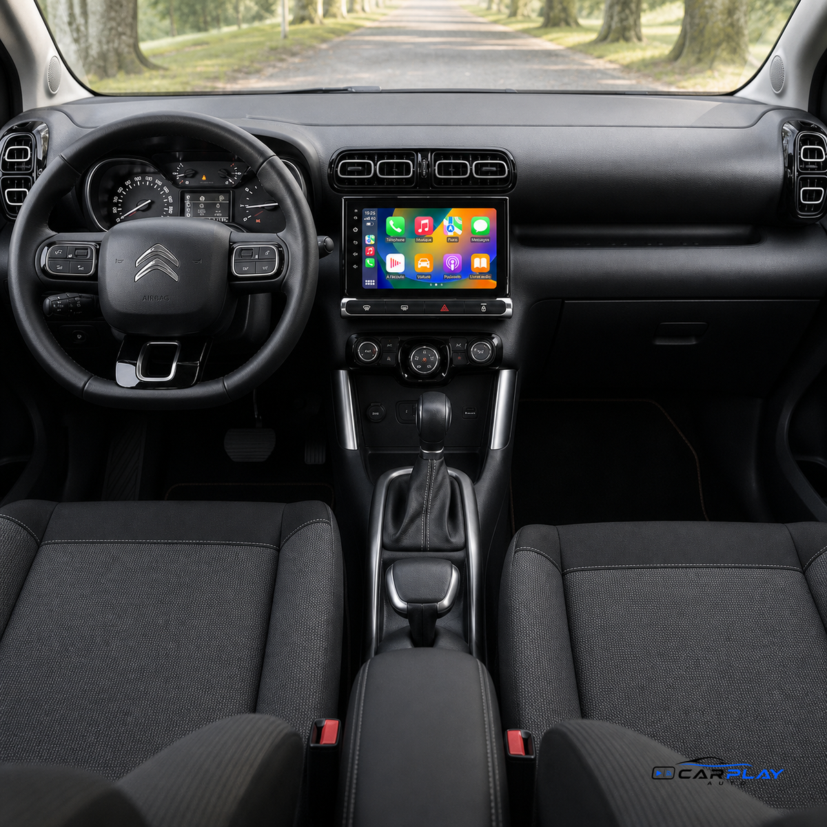 Écran CarPlay compatible avec Citroën C3 / C4 Aircross [2017-2023]