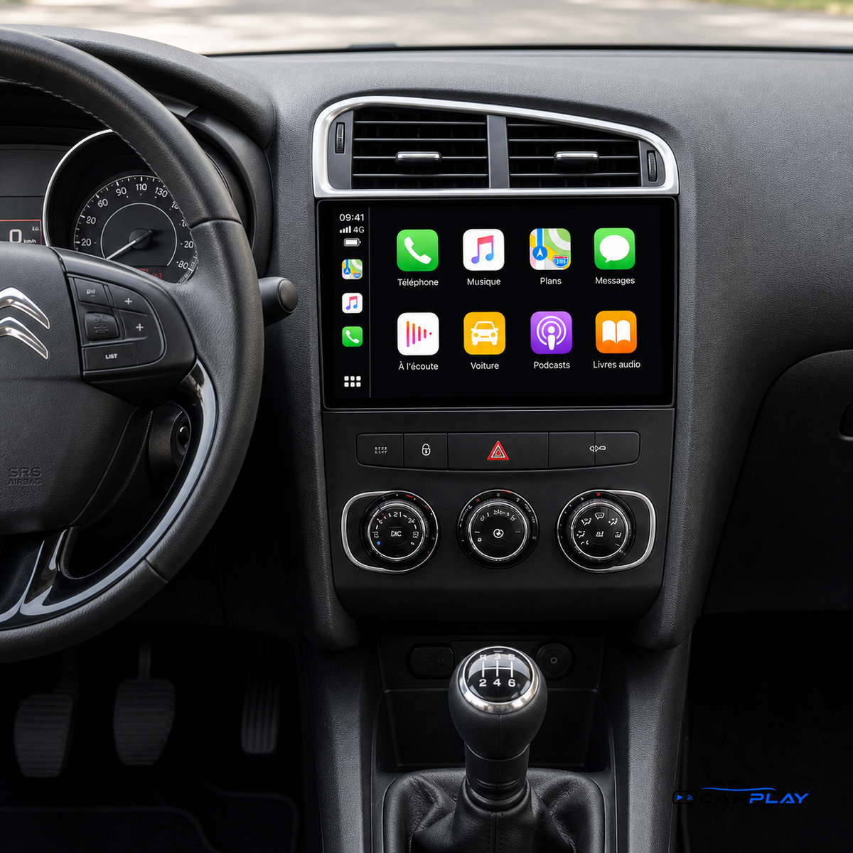 Écran CarPlay compatible avec Citroën C4 [2011-2016]