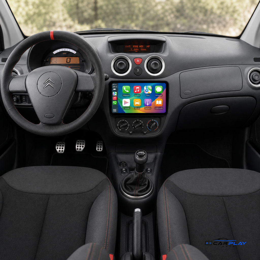 Écran CarPlay compatible avec Citroën C2 [2001-2010]
