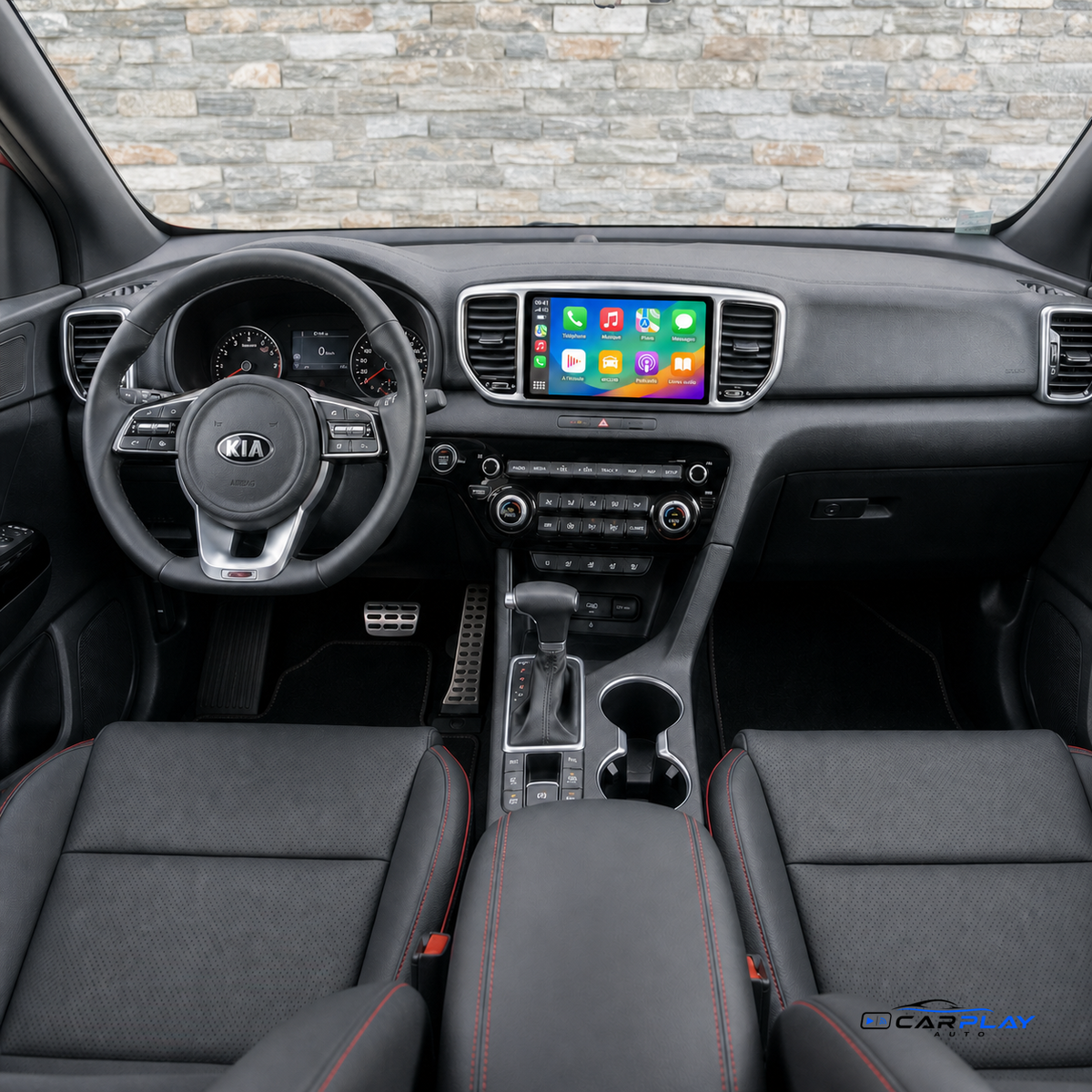 Écran CarPlay compatible avec Kia Sportage [2016-2018] - Avec GPS d'origine