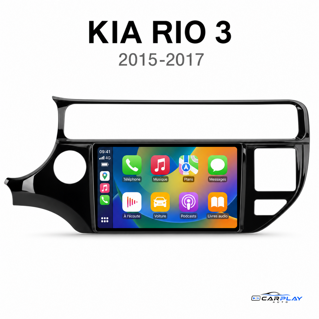 Écran CarPlay compatible avec Kia Rio 3 [2015-2017]