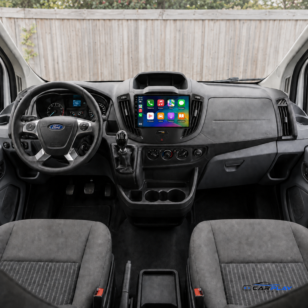 Écran CarPlay compatible avec Ford Transit [2013-2018] Avec molettes d'aérations